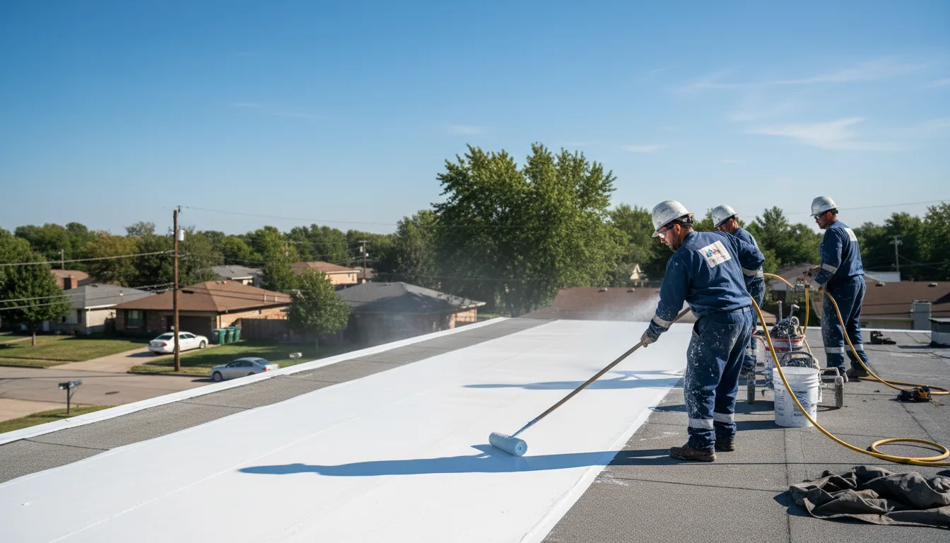 Commercial roof coating in Monette, AR near me